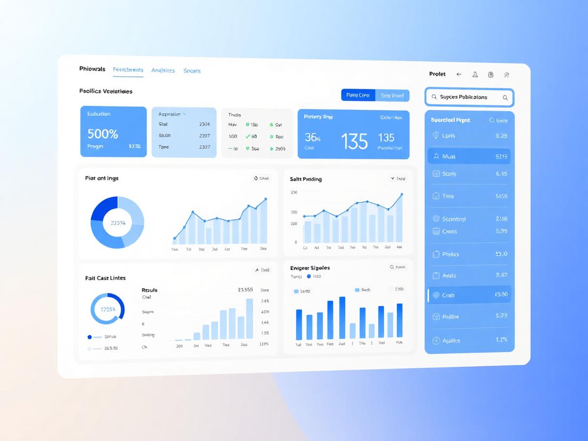 Analytics dashboard interface
