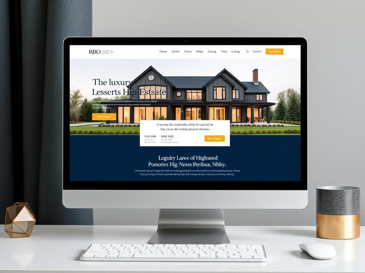 Real estate website design